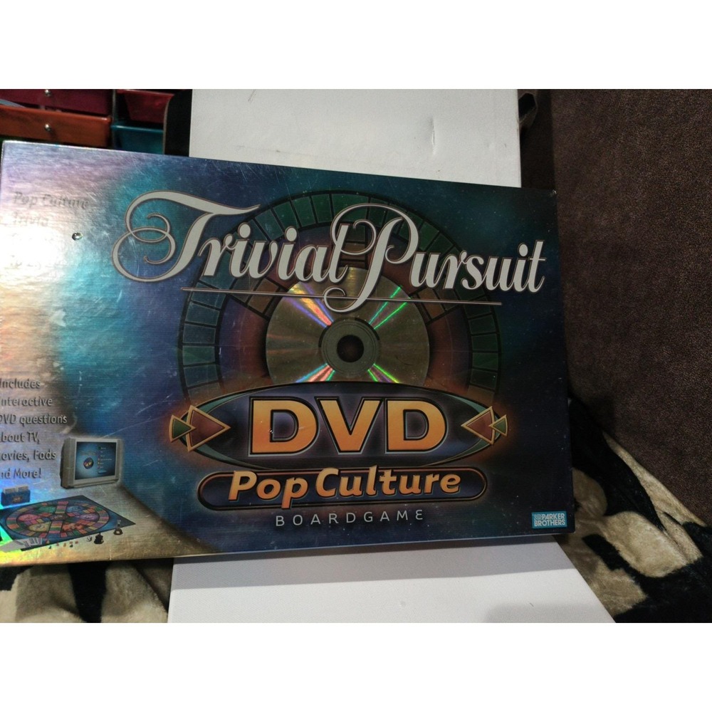 Parker Brothers Trivial Pursuit DVD Pop Culture Adult Board Game New Sealed